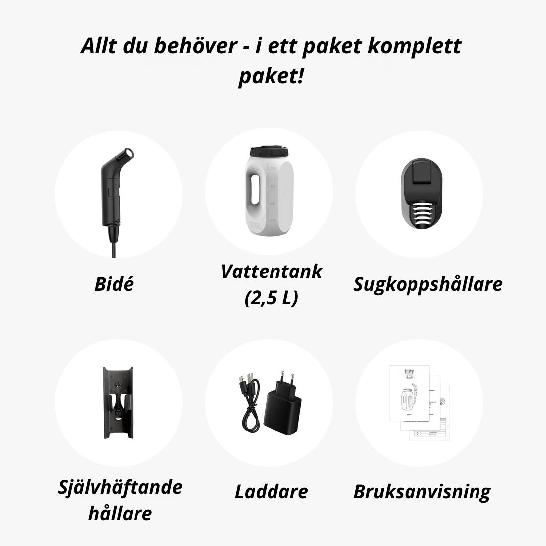 EasyCleanGo - Bidéfunktion hemma utan installation