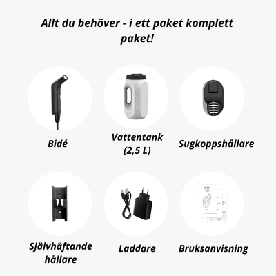 EasyCleanGo - Bidéfunktion hemma utan installation